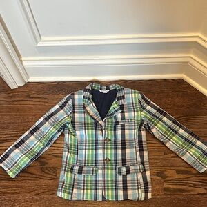 Boy’s Plaid Blazer - Green, Blue, Black